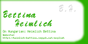 bettina heimlich business card
